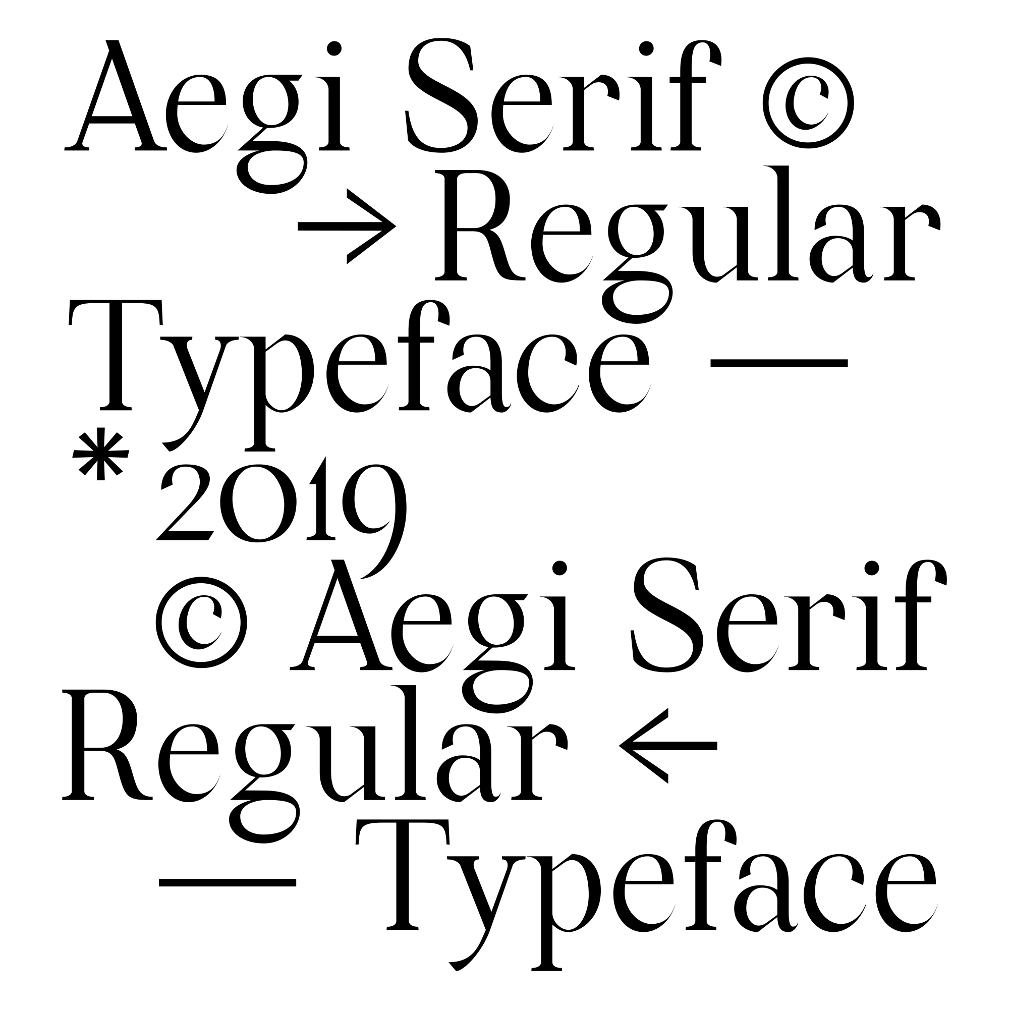Aegi_Typeface